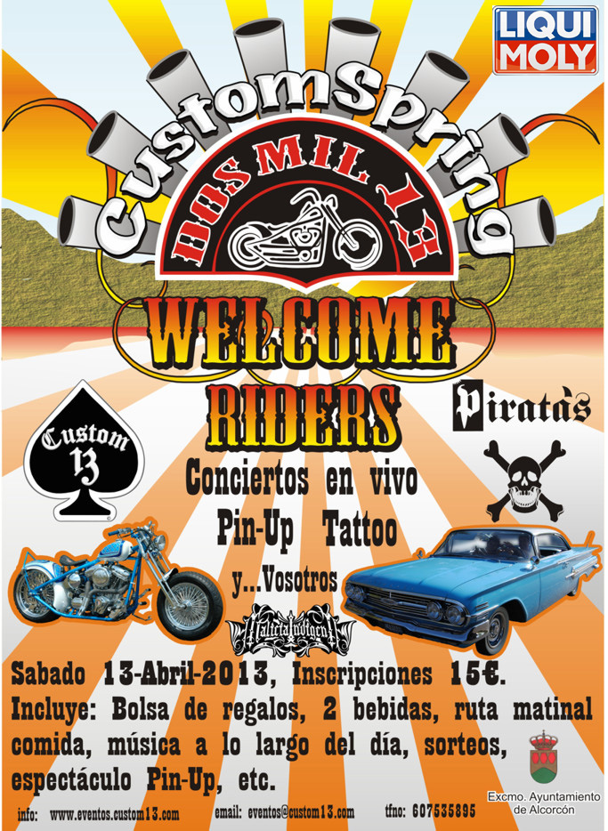 No te pierdas Custom Spring 2013: fiest�n  y concentraci�n motera, coches americanos y m�s!